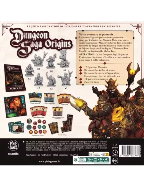 Dungeon Saga Origins : Les Filles du Fléau - Extension Chapitre 3 - Ludum.fr
