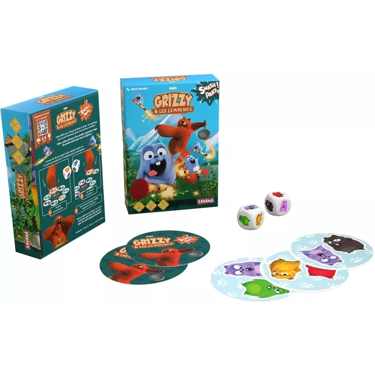 Grizzy et Les Lemmings - Jeu de société - Savana - Ludum.fr