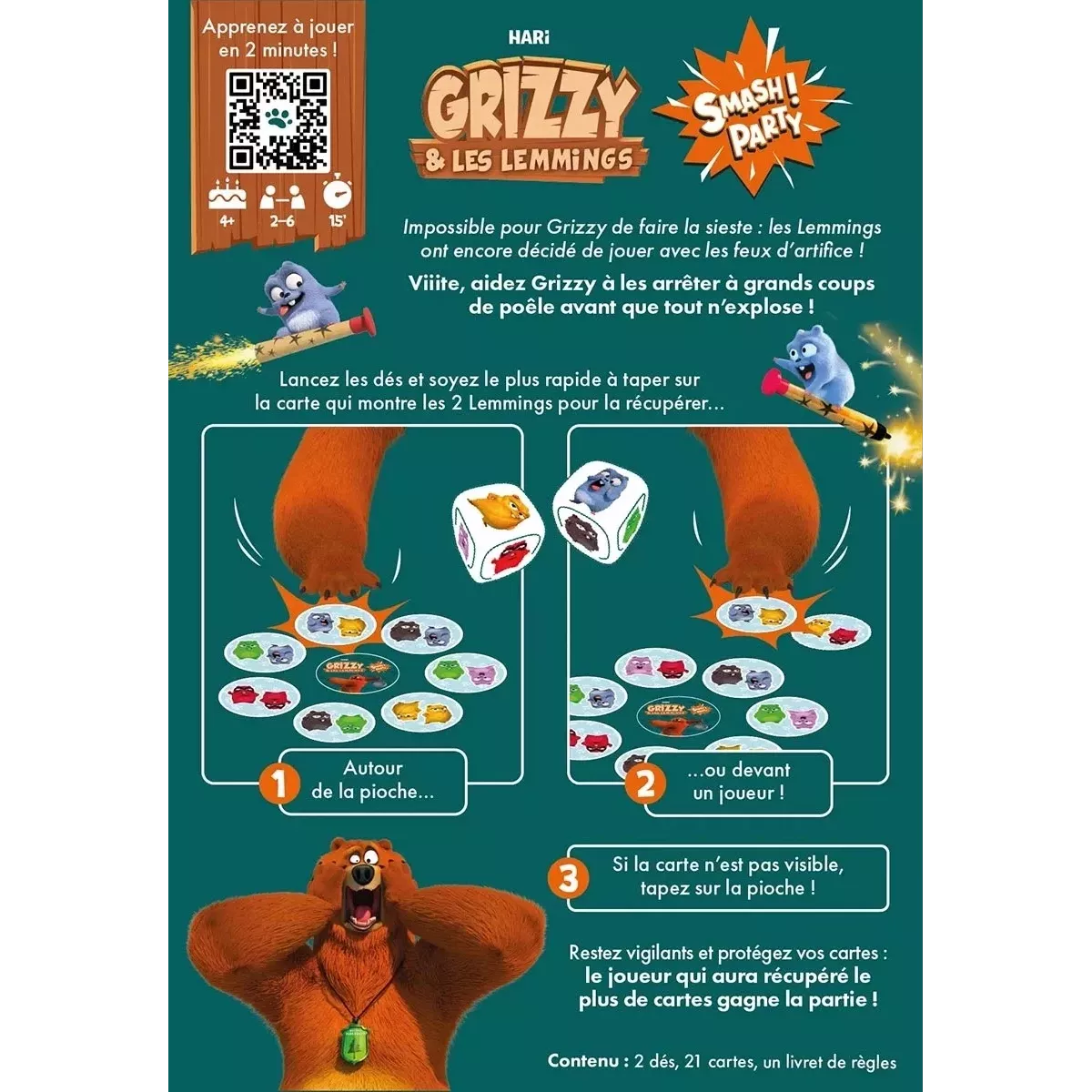 Grizzy et Les Lemmings - Jeu de société - Savana - Ludum.fr