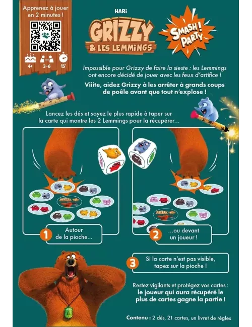 Grizzy et Les Lemmings - Jeu de société - Savana - Ludum.fr