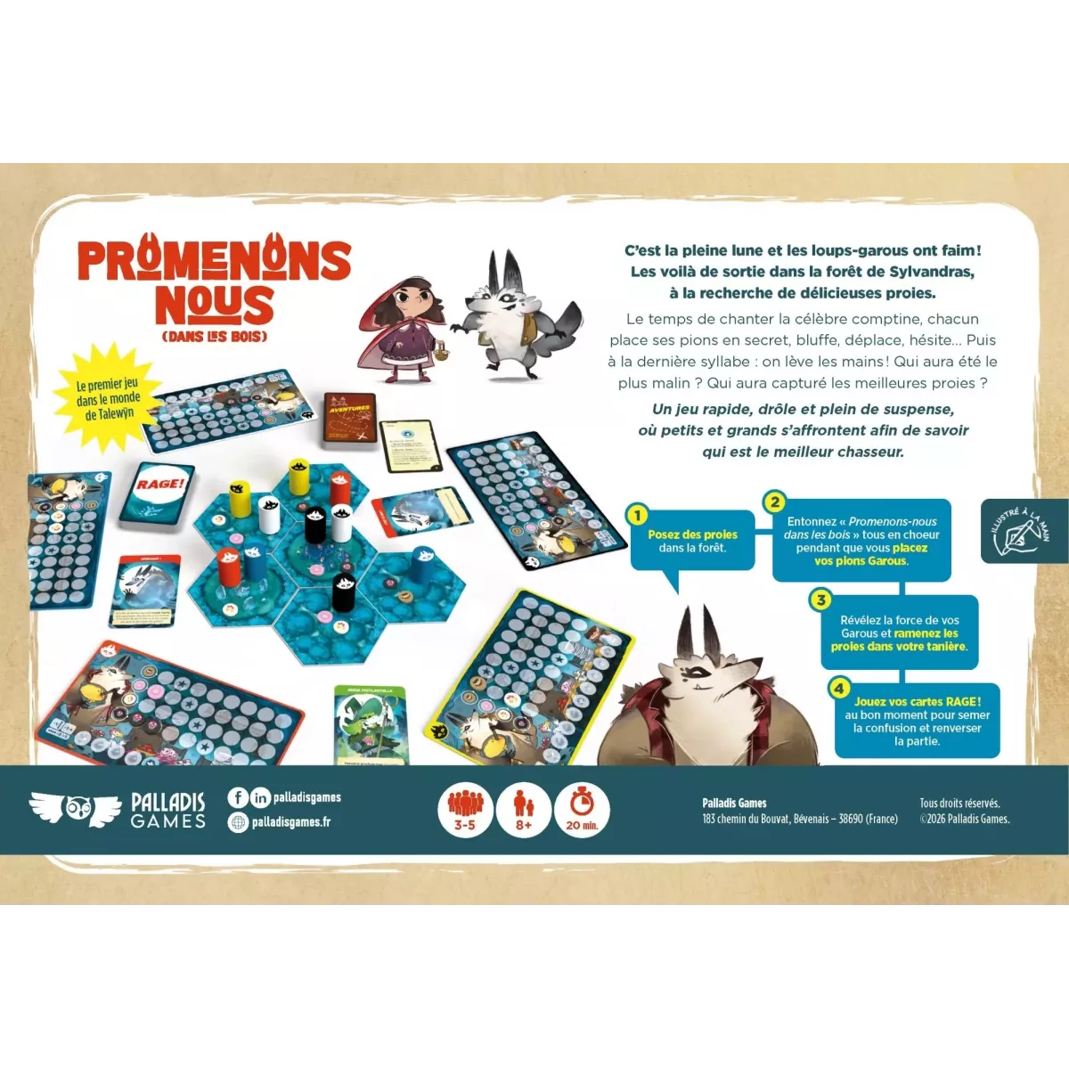 Promenons-nous - Jeu de société - Ludum.fr
