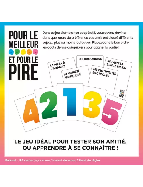 Pour le Meilleur et Pour le Pire - Jeu de société - Iello - Ludum.fr