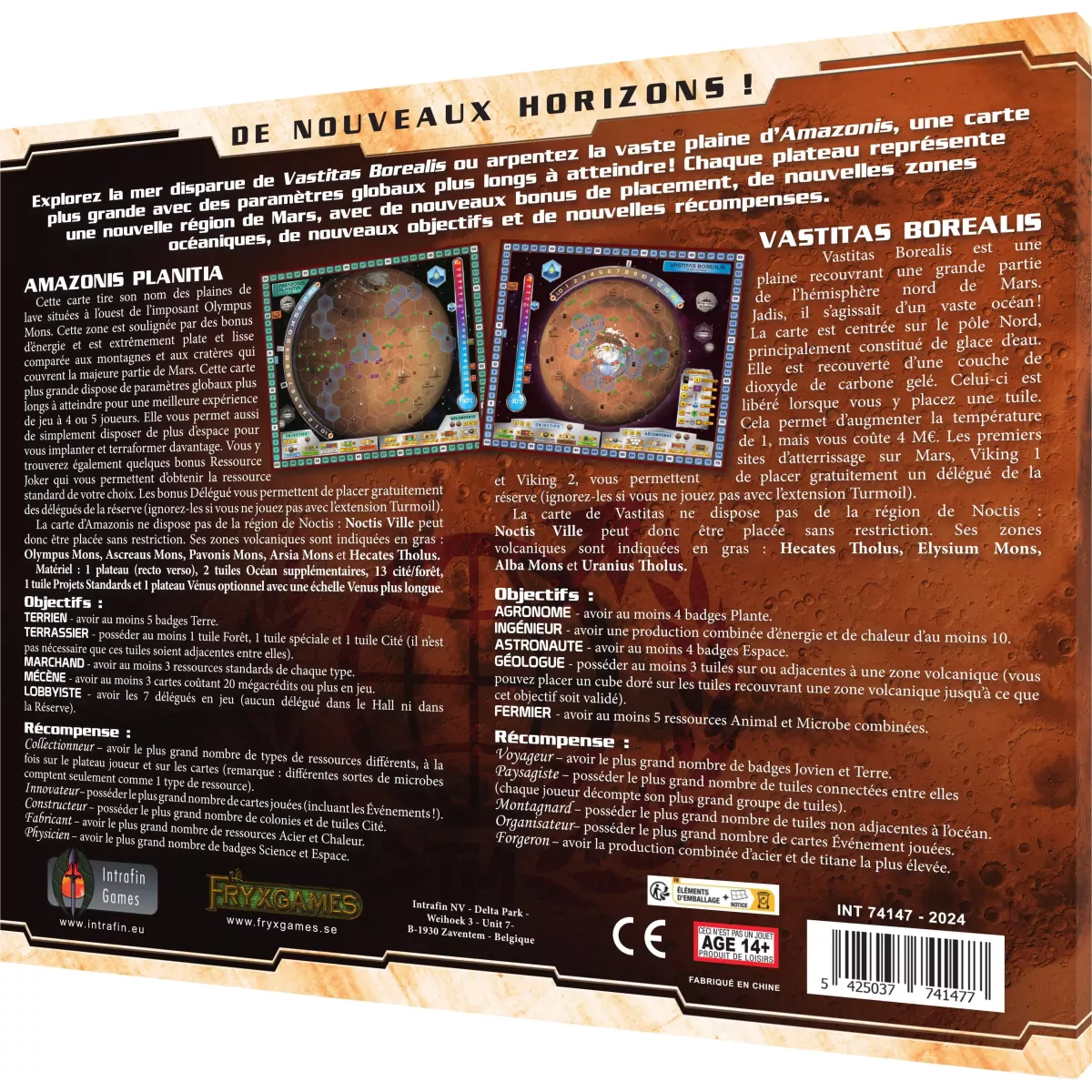 Amazonis & Vastitas Mappack - Extension Terraforming Mars - Ludum