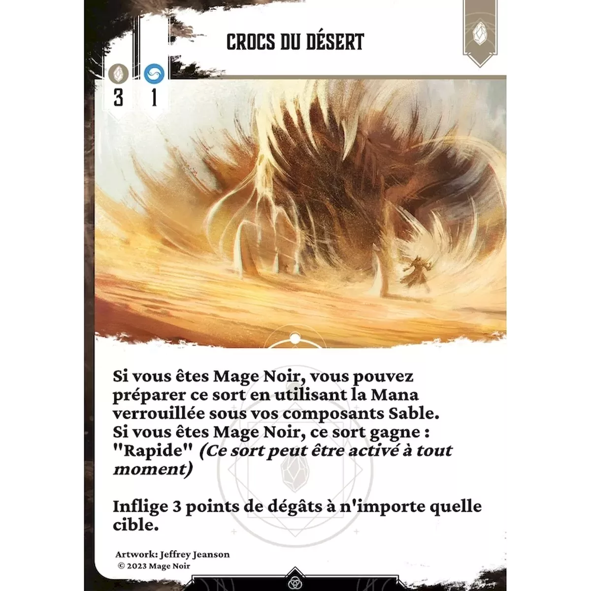 Mage Noir : Sable - Extension Minérale carte 2