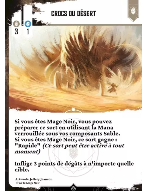 Mage Noir : Sable - Extension Minérale carte 2