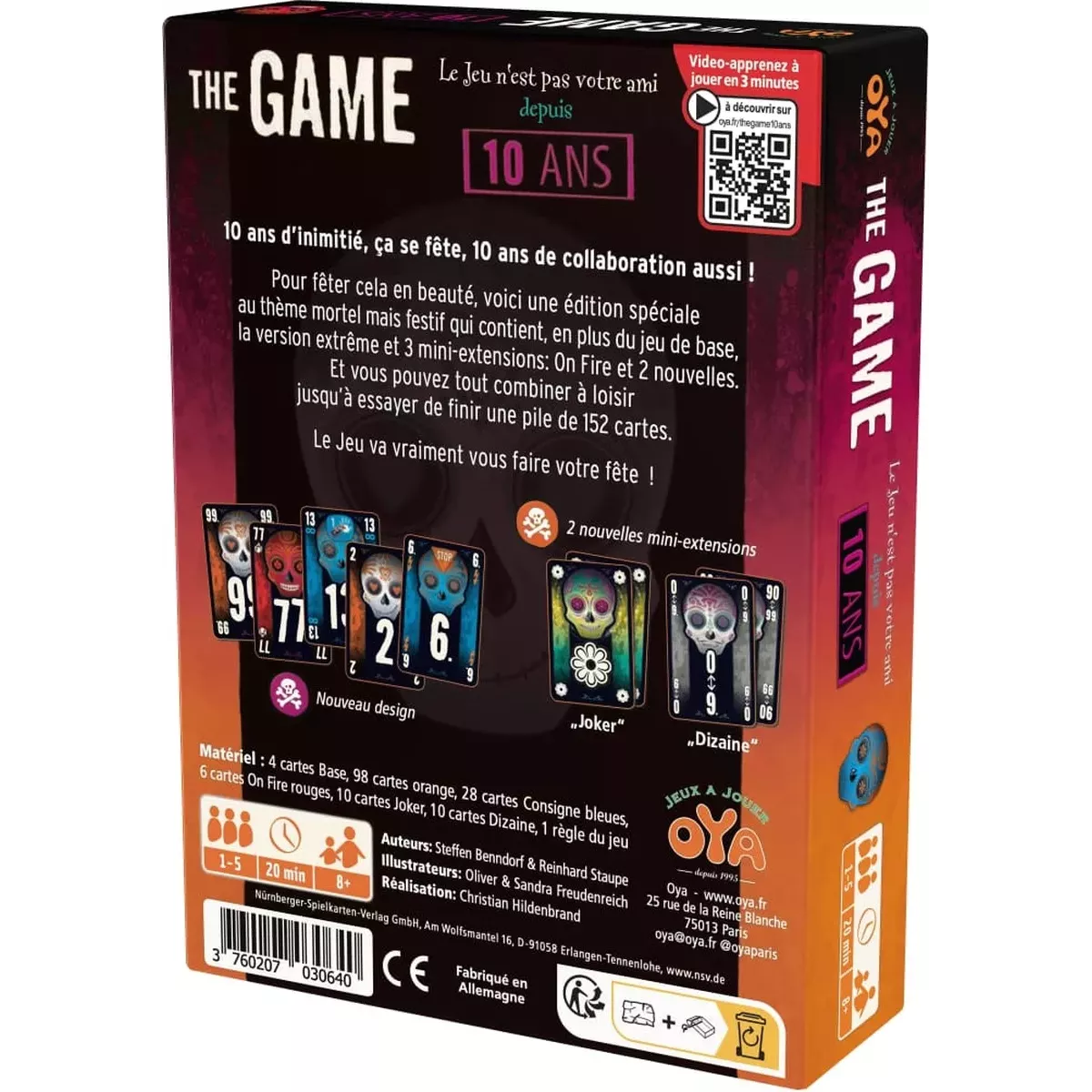 The Game - 10 ans dos boîte