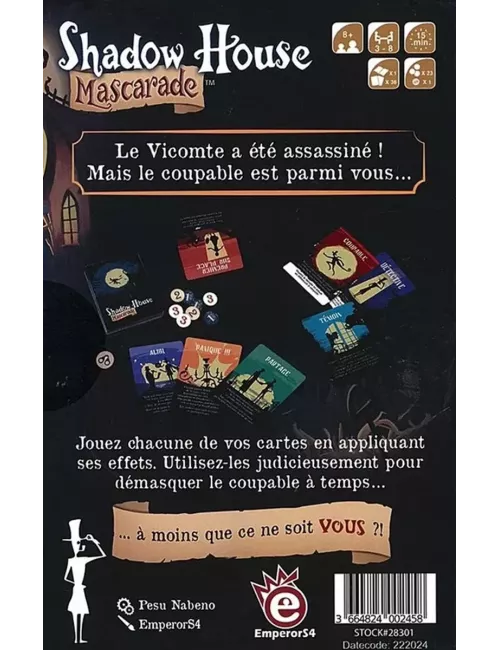 Shadow House Mascarade dos boîte