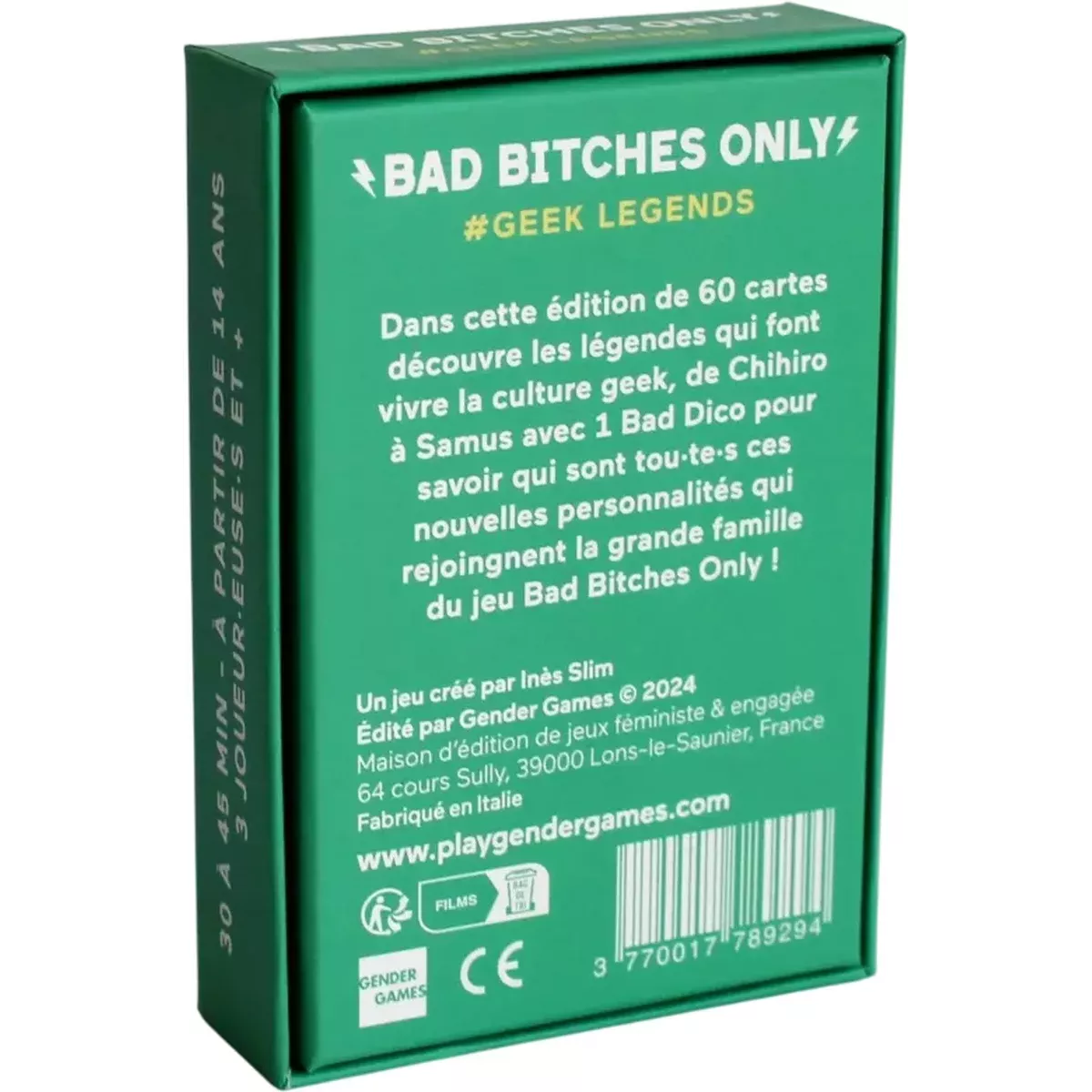 Bad Bitches Only - Geek Legends dos de boîte