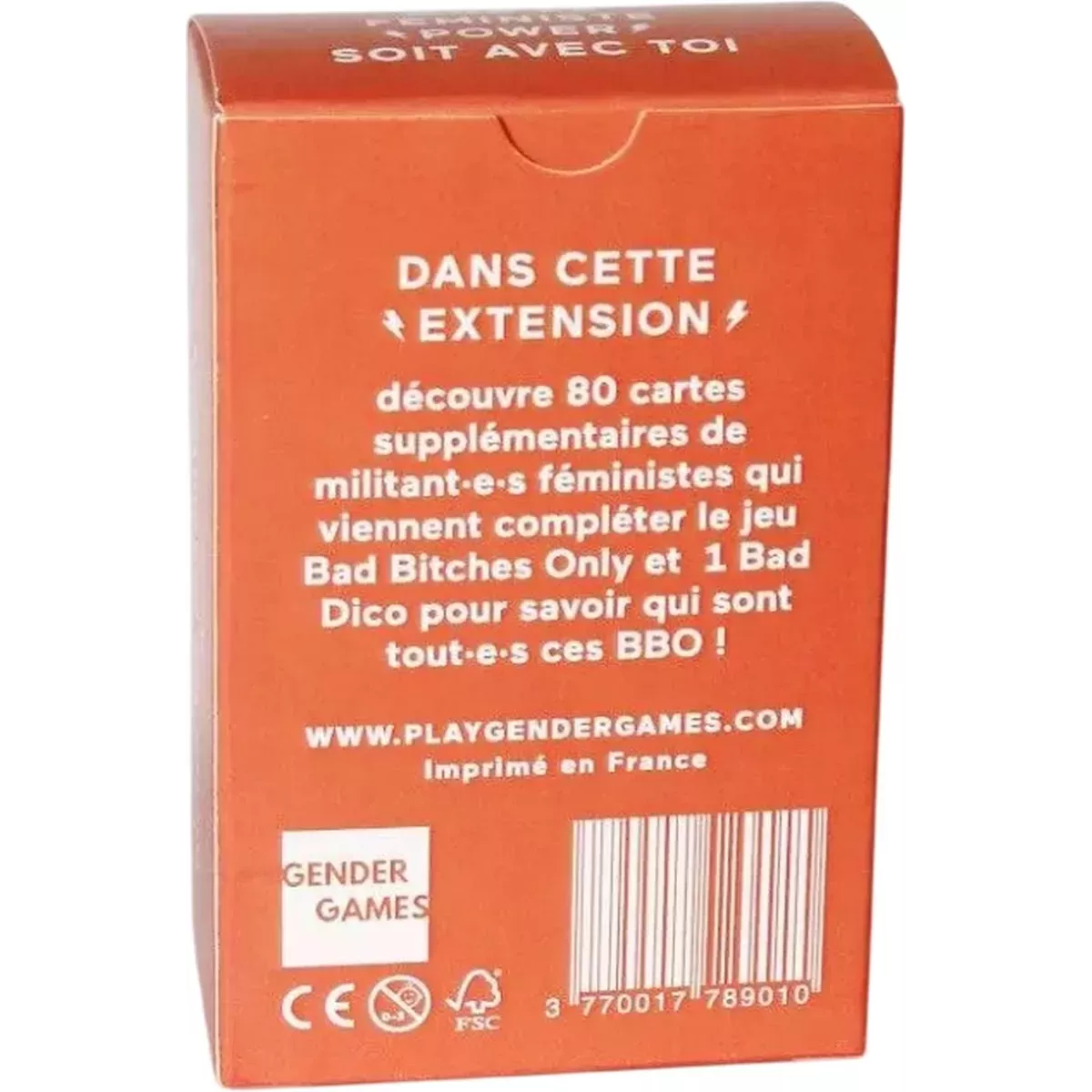 Bad Bitches Only : Feminist Warriors - Extension dos de boîte