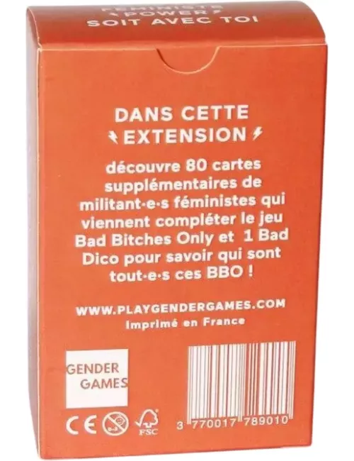 Bad Bitches Only : Feminist Warriors - Extension dos de boîte