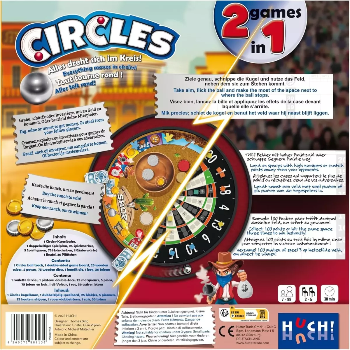 Circles dos de boite