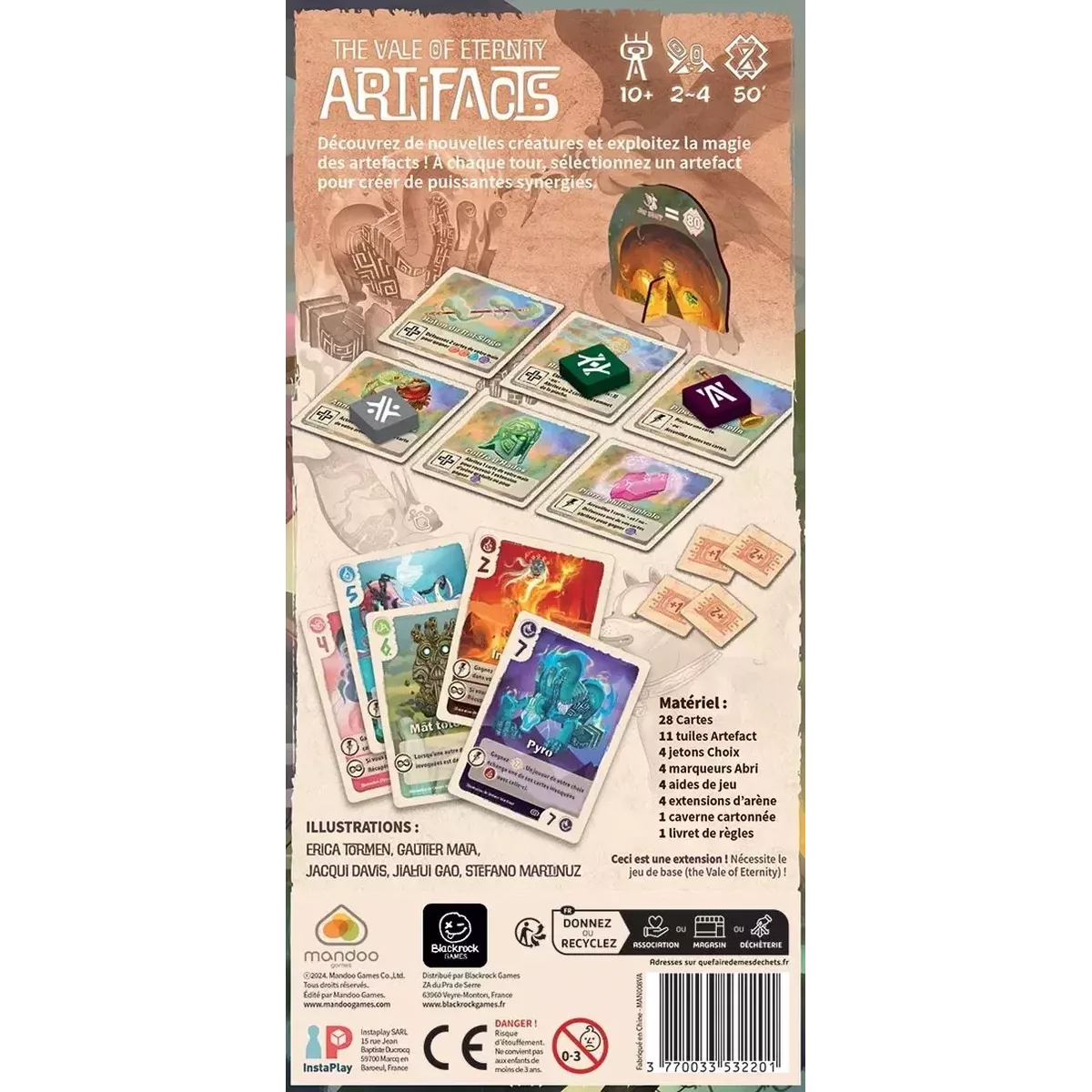 The Vale of Eternity : Artifacts - Extension dos de boite