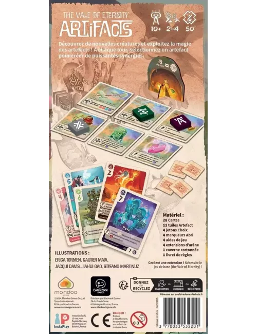 The Vale of Eternity : Artifacts - Extension dos de boite