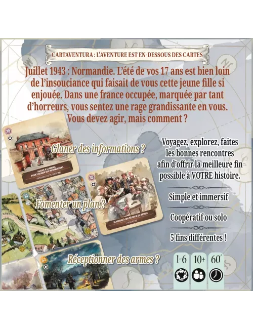 Cartaventura : Résistance dos boîte