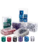 Lot de 6 x 6 Dés Colorés (16mm)