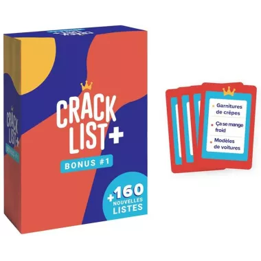 Crack List : Bonus 1 matériel