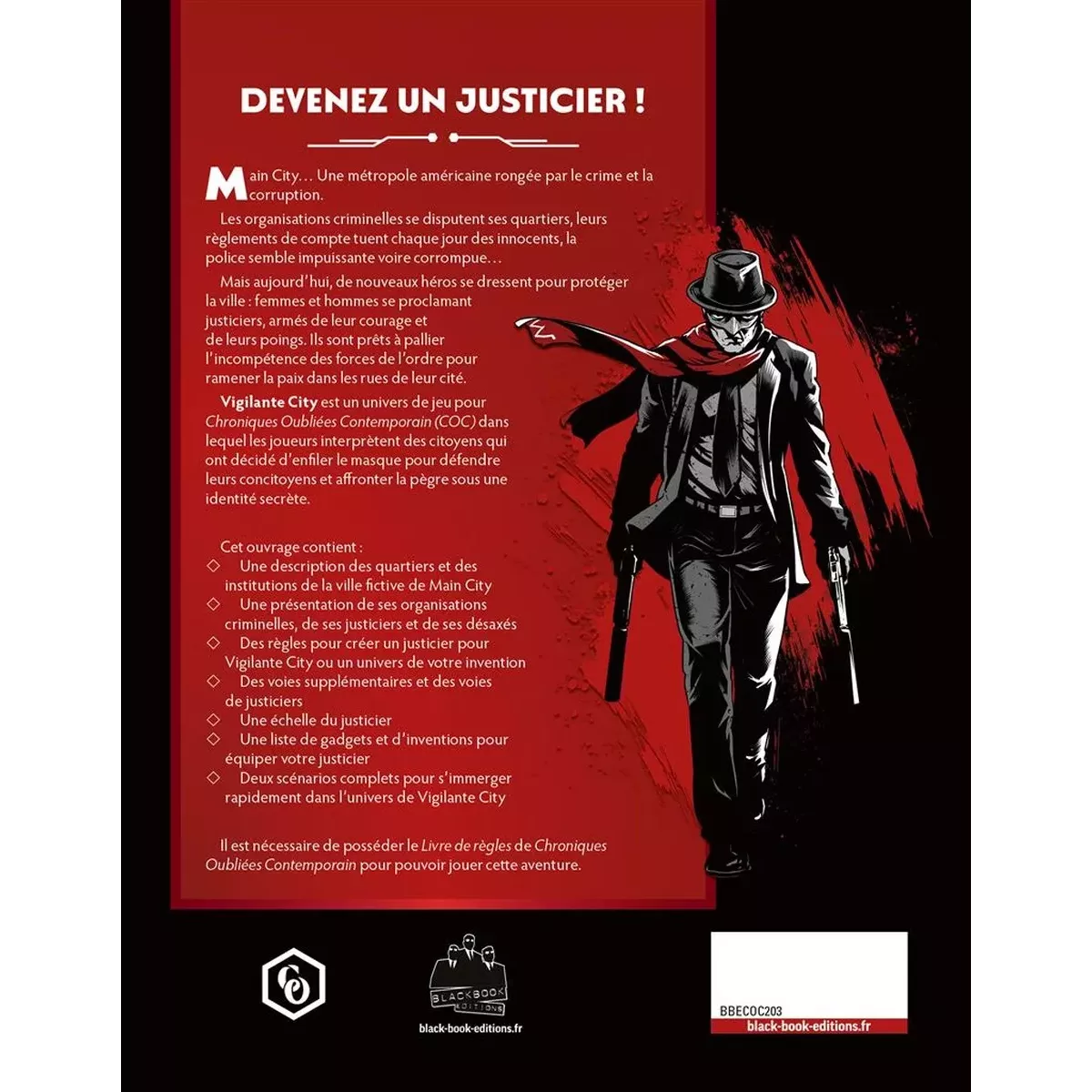 Chroniques Oubliées Contemporain 2ème Édition : Vigilante City