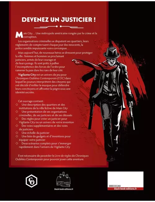 Chroniques Oubliées Contemporain 2ème Édition : Vigilante City