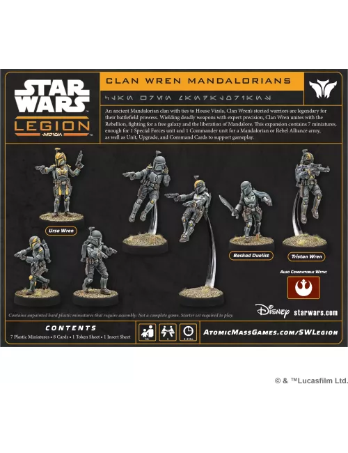 Star Wars : Légion - Clan Wren Mandalorians - Extension d'Unité