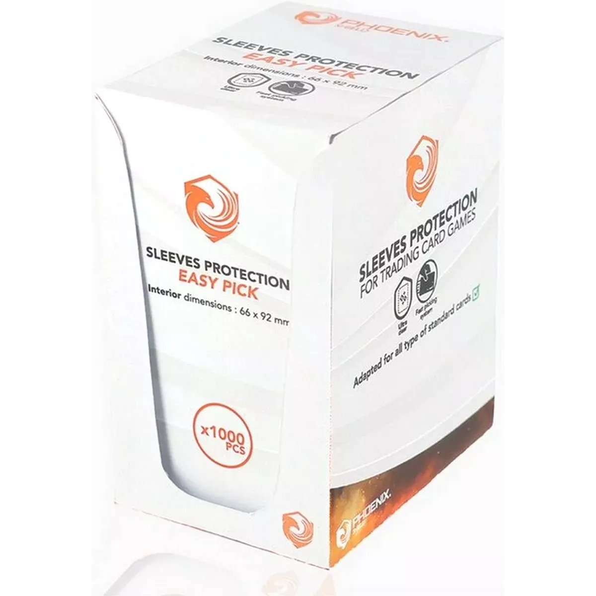 Sleeves Phoenix Shield - Boite 1000 Sleeves Transparentes