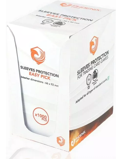 Sleeves Phoenix Shield - Boite 1000 Sleeves Transparentes