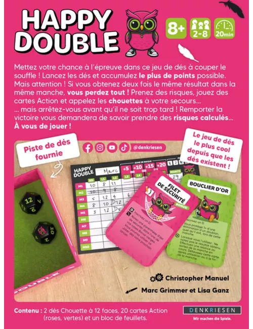 Happy Double - Jeu de société - Gigamic - Ludum.fr