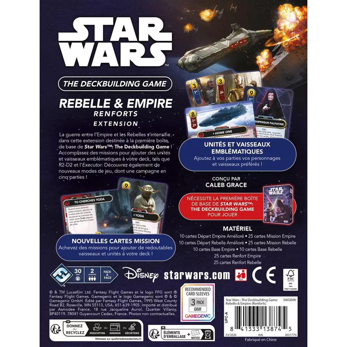 Star Wars - The Deck Building Game : Rebelle & Empire - Renforts - Extension 