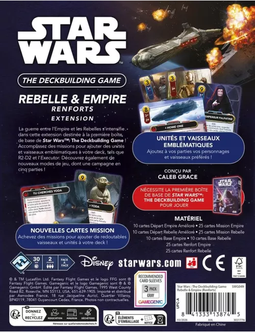 Star Wars - The Deck Building Game : Rebelle & Empire - Renforts - Extension 