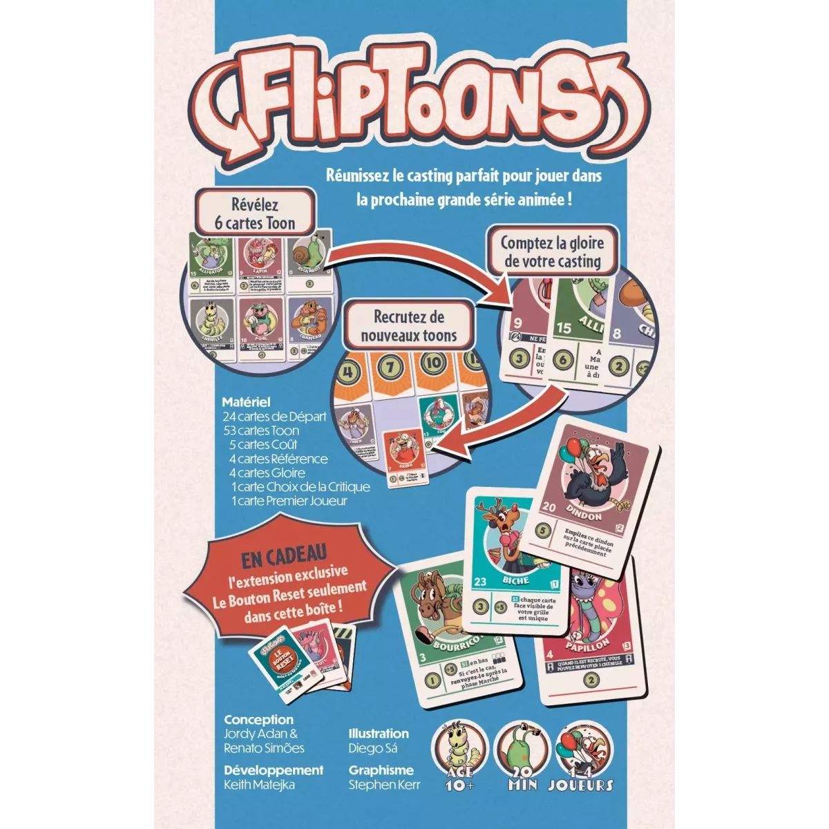 FlipToons dos de boite