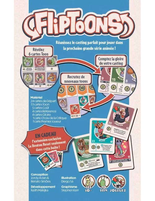 FlipToons dos de boite