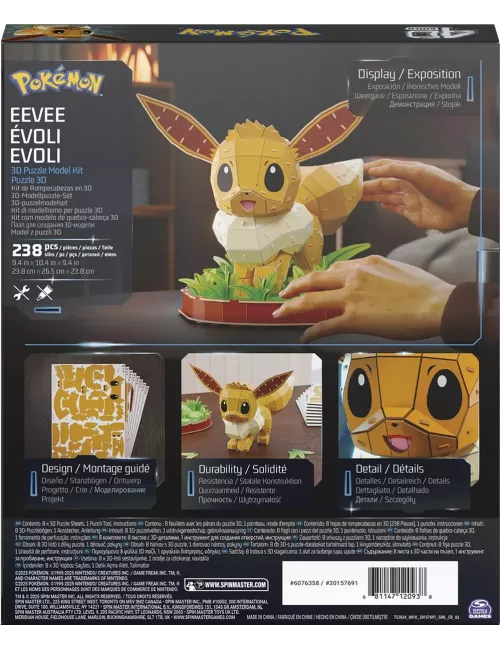 Puzzle 4D Build - Pokémon : Evoli - 238 pièces