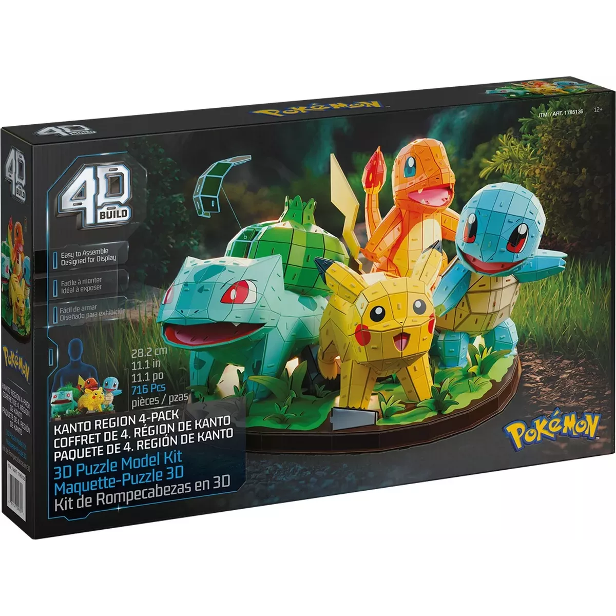 Puzzle 4D Build - Pokémon : Diorama Région Kanto - 716 pièces
