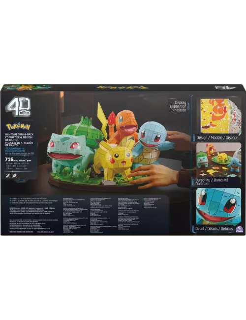 Puzzle 4D Build - Pokémon : Diorama Région Kanto - 716 pièces