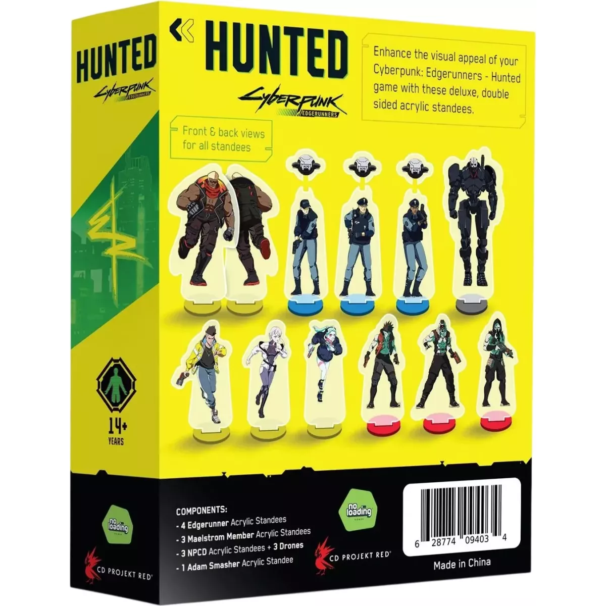Cyberpunk Edgerunners - Hunted - Stand Acrylique Deluxe dos de boite