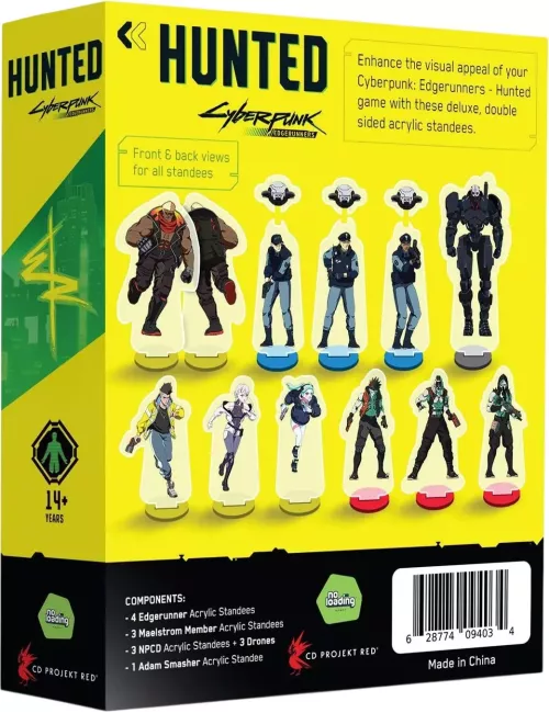 Cyberpunk Edgerunners - Hunted - Stand Acrylique Deluxe dos de boite