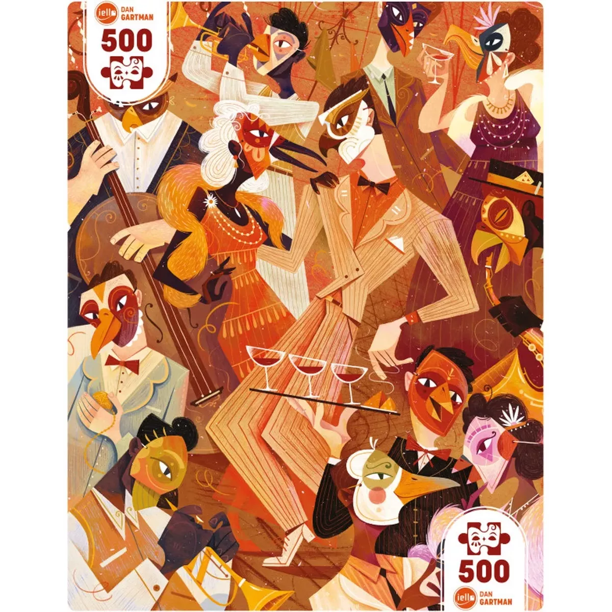 Puzzle Universe Jazz Masks - 500 pièces