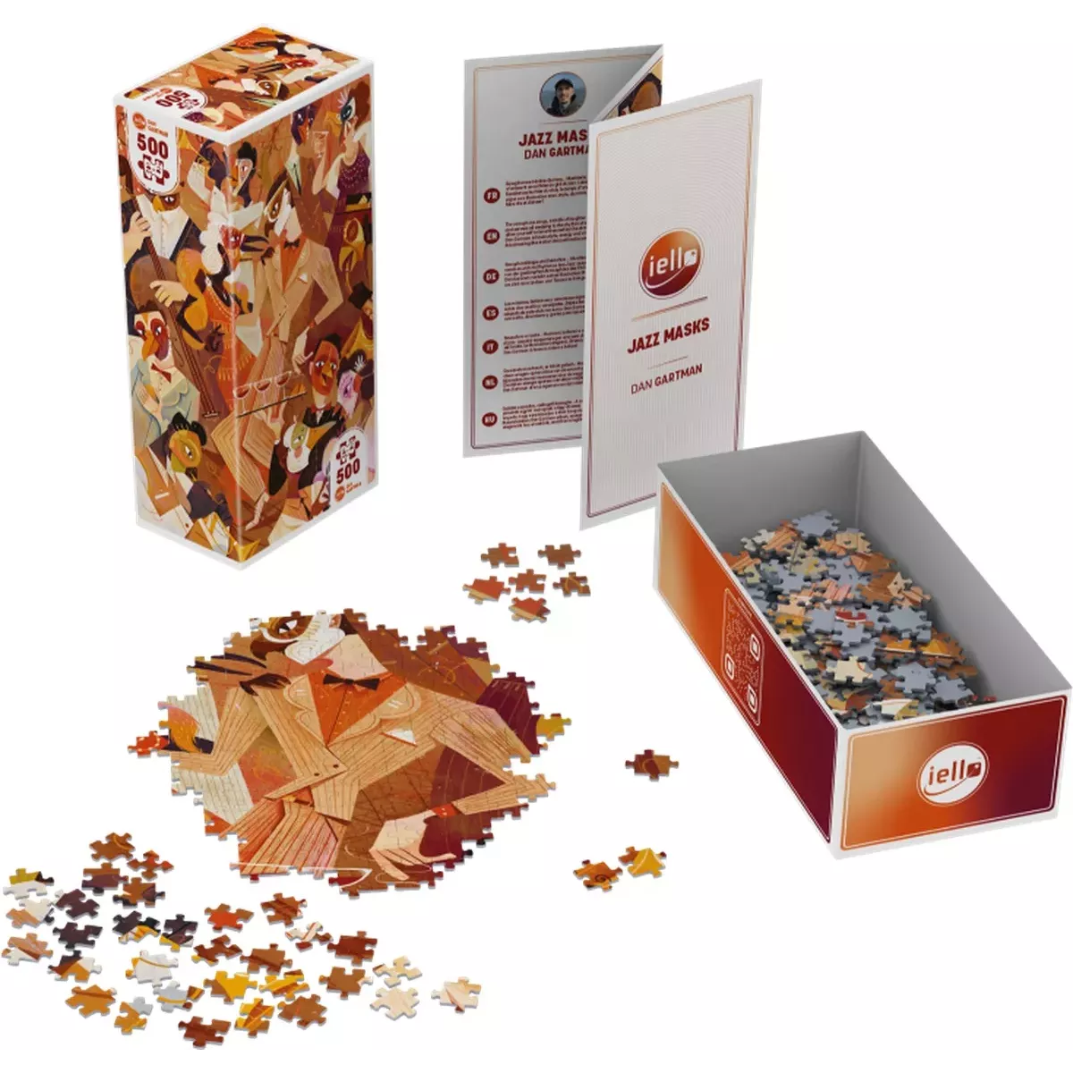Puzzle Universe Jazz Masks - 500 pièces