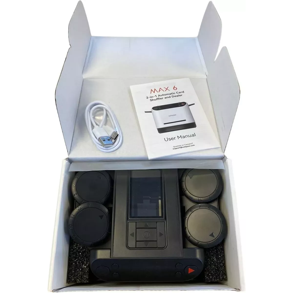 Mélangeur et Distributeur de Cartes Automatique Rechargeable - Wilson Jeux
