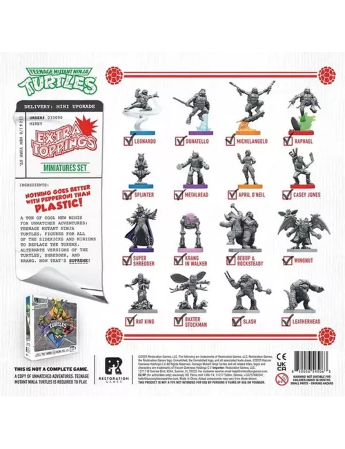 Unmatched Adventures TMNT - Extra Toppings - Ultimate Miniatures Pack