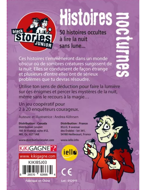 Black Stories Junior - Histoires Nocturnes