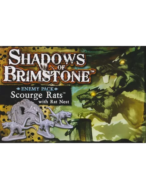Shadows of Brimstone : Scourge Rats with Rat Nest - Enemy Pack - Version Anglaise