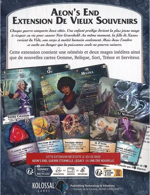 Aeon's End : De Vieux Souvenirs - Extension dos boîte