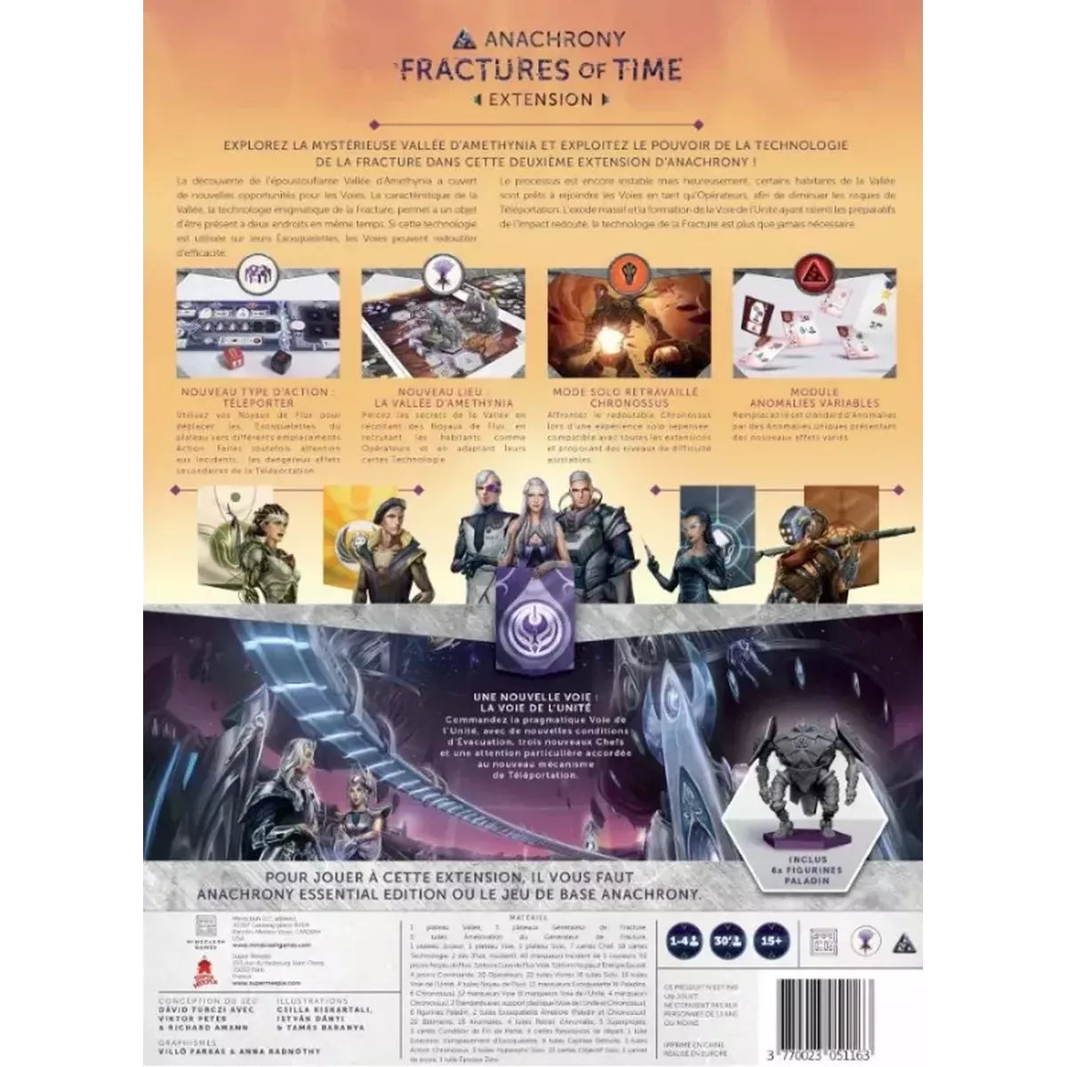 Anachrony : Fractures of Time - Extension dos boîte