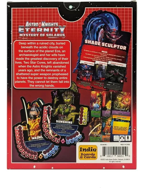 Astro Knights Eternity : Mystery of Solarus - Extension - Version Anglaise dos boîte