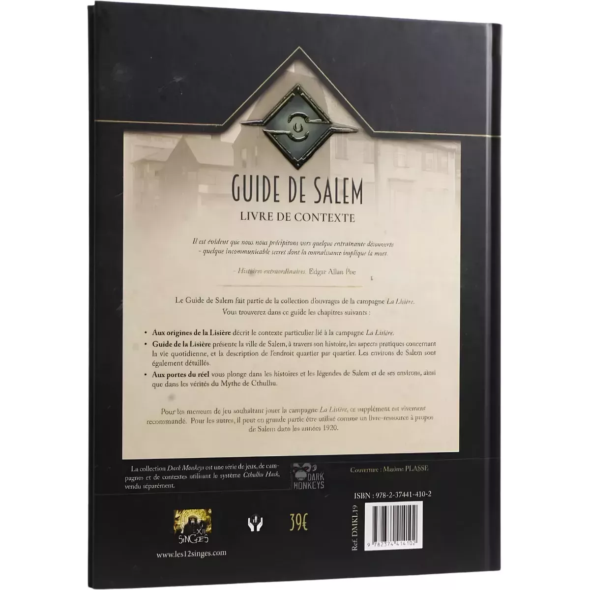 Cthulhu Hack : La Lisière - Guide de Salem dos livre