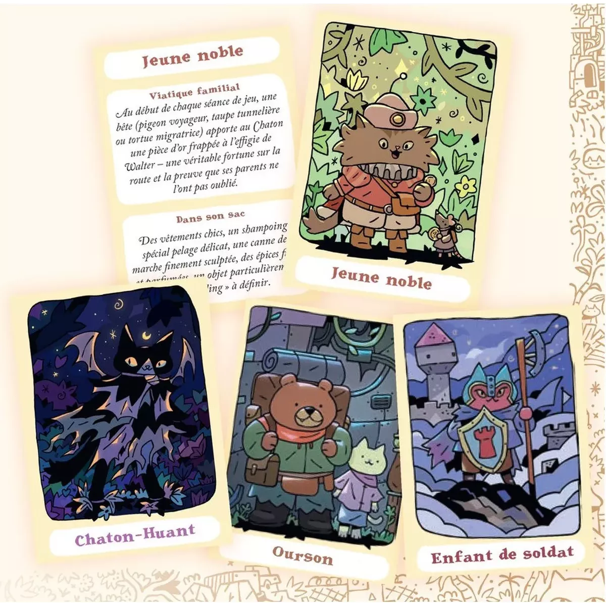 Donjons & Chatons : Cartes d'Enfances cartes