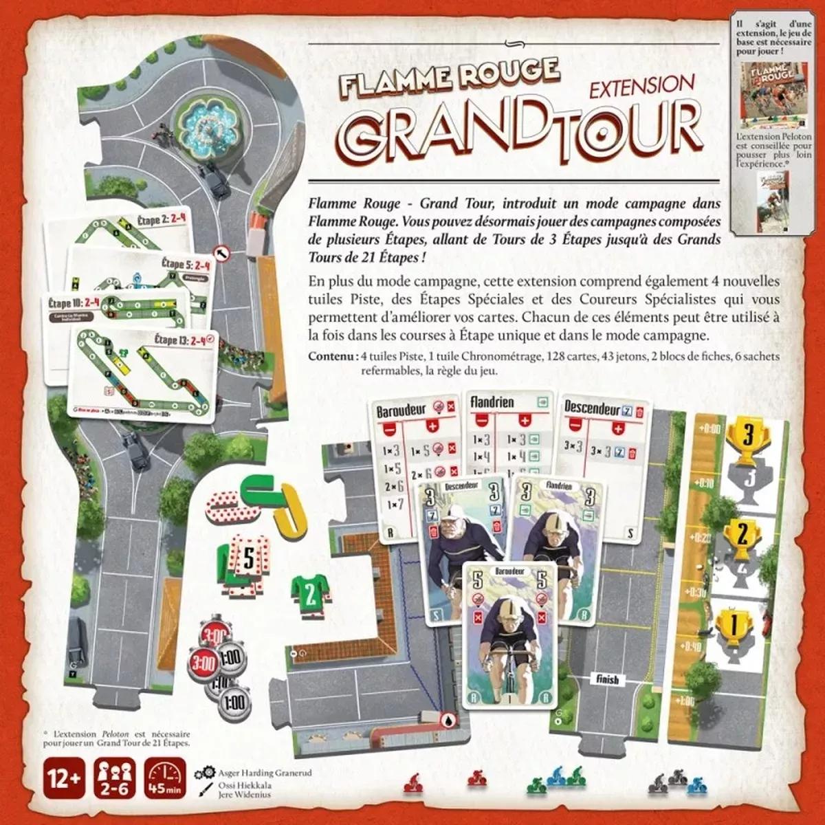Flamme Rouge : Grand Tour - Extension dos boîte