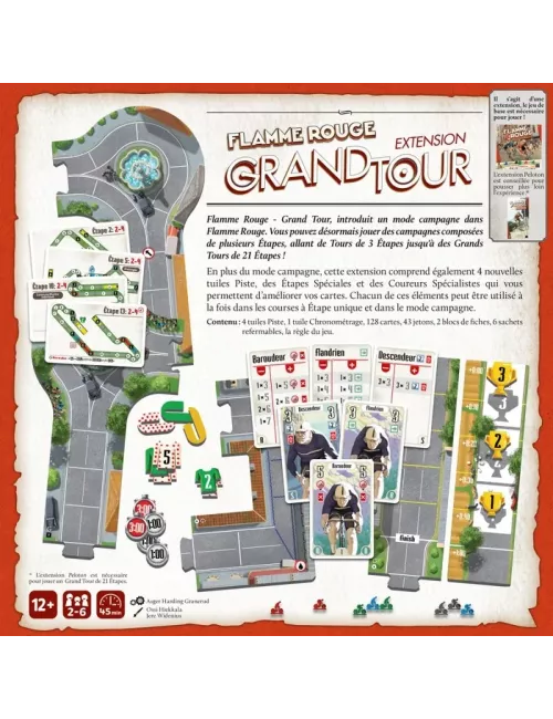 Flamme Rouge : Grand Tour - Extension dos boîte