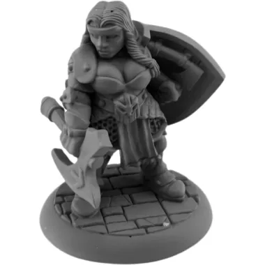 Freya Fangbreaker, Dwarf Shieldmaiden - Figurine Héros & Héroïnes Reaper Miniatures figurine