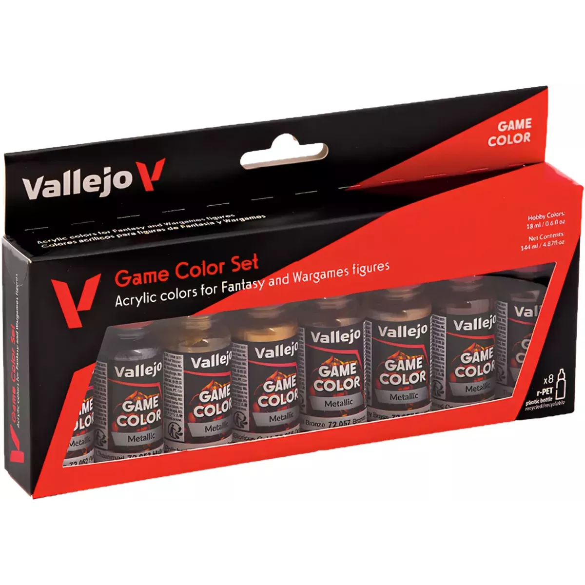 Game Color Set 8 Metallic - Peinture boîte